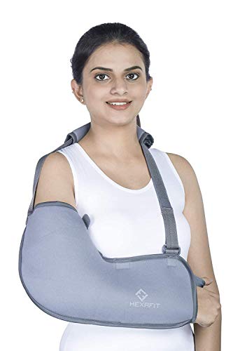 Image of Adjustable Active Arm Sling Pouch - Shoulder support, fractured hand and arms, Immobilizer for Injury
