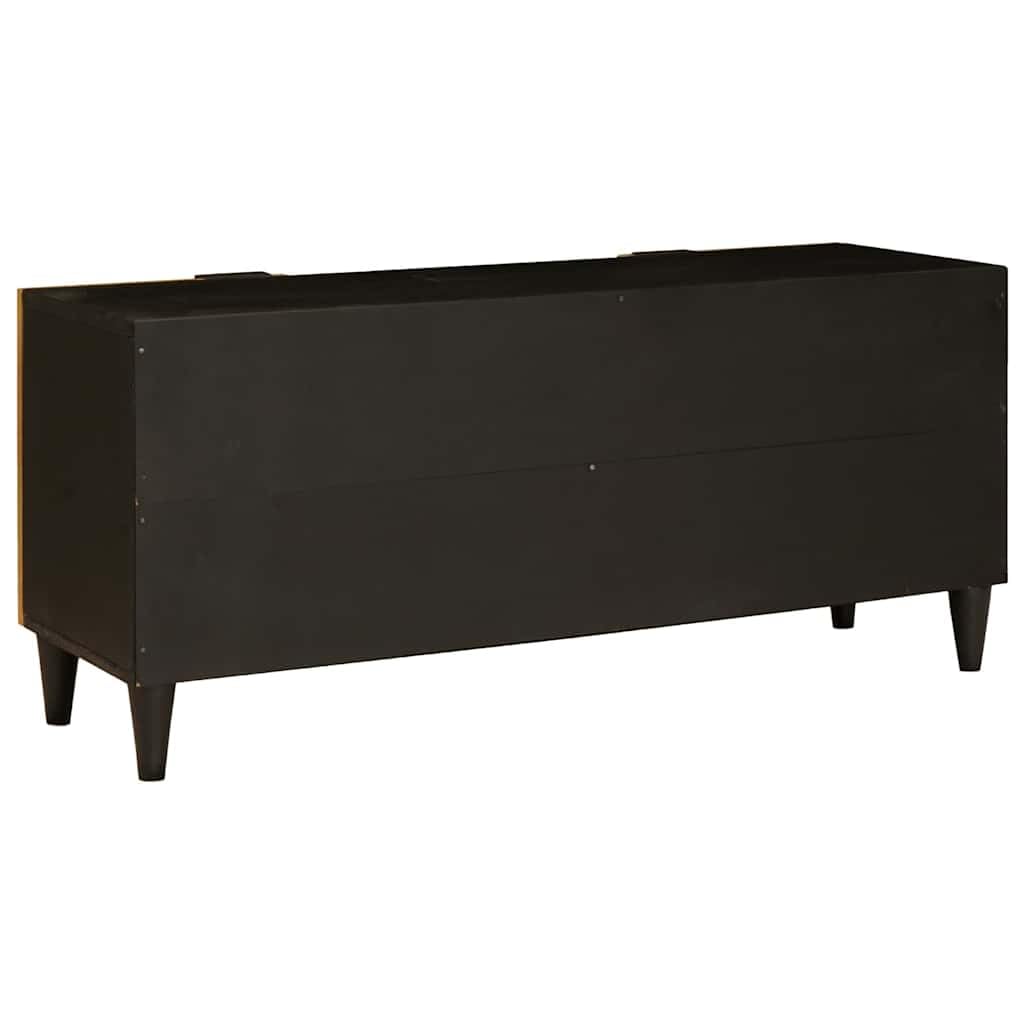 Mobile TV nero oro 105 x 33 x 46 cm in legno