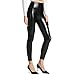 Samuel Womens Sexy Black Faux Leather Leggins Pants High Waisted Tights (L Fit Waist 30"-34"/Hips 41"-44")