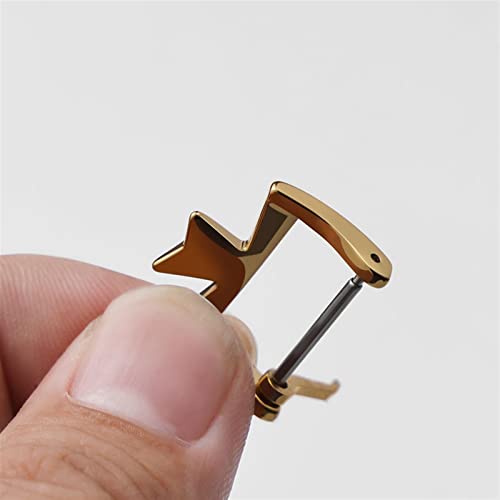 14mm, 16mm, 18mm, 20mm 316L Stainless Steel Watch Clasp Buckles Silvery Golden Rose gold Metal Pin3