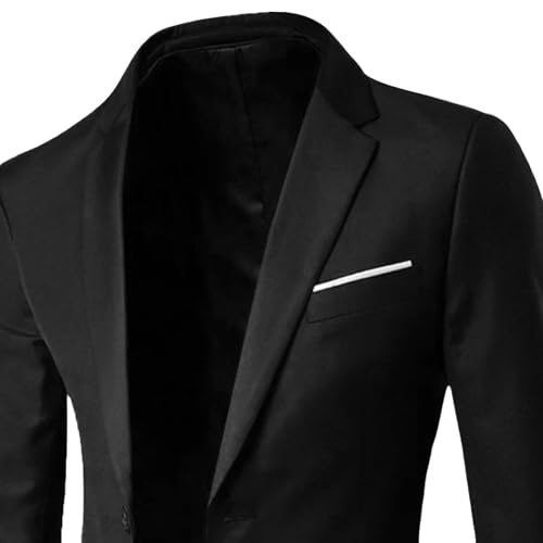 Mens Lightweight Business Jacket Tuxedo Casual One Button Sport Coats Classic Slim Fit Blazers Suit