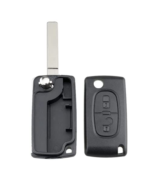 COVER CHIAVE GUSCIO CITROEN C2 C3 C4 C5 PICASSO 2 TASTI PEUGEOT 107 206 207 307 308 406 407TELECOMANDO