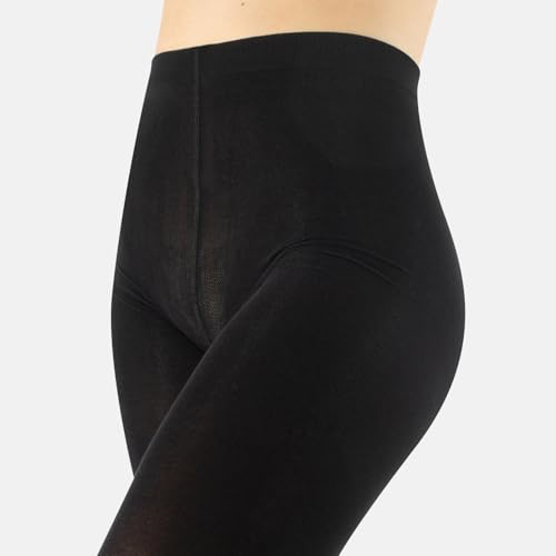 CALZITALY Cotton Tights | Soft & Warm Winter Pantyhose | 100 Den | S M L Xl | Made In Italy |3