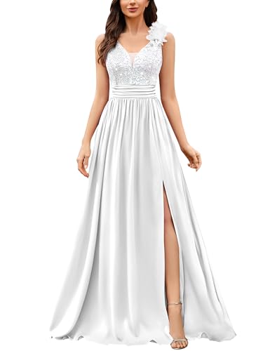 Image of Miusol Women's Vintage V-Neck Sequined Split Formal Evening Maxi Dress
