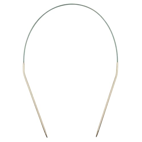 Image of OYEUYID Size 0 Circular Knitting Needles 16 Inch Metal Knitting Needle Set