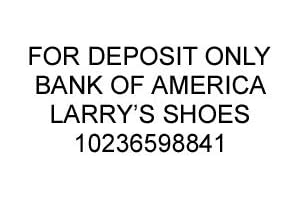 Custom for Deposit Only Stamp (4 Lines)