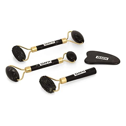 AFH Jade Stone Massager | Set of 4 Face Massager Cover