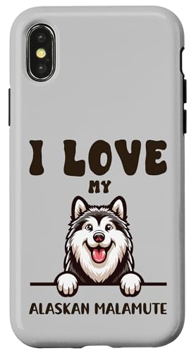 I Love My Alaskan Malamute 킢 X}zP[X iPhone X/XS p