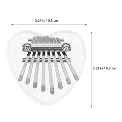 MAJESTE Kalimba Pouce Piano Amour Coeur Forme Clair Acrylique Antler 8 Touches Mini Mbira Doigt Piano for Enfants… - Les Beatles, Paul McCartney, John Lennon, RIngo Starr, George Harrison MAJESTE Kalimba Pouce Piano Amour Coeur Forme Clair Acrylique Antler 8 Touches Mini Mbira Doigt Piano for Enfants… – Image 2