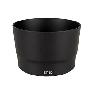 CAM-X ET 63 Bayonet Mount Reversible Lens Hood for Canon EF-S 55-250mm f/4-5.6 is STM Lens Lens Hood (58 mm, Black)