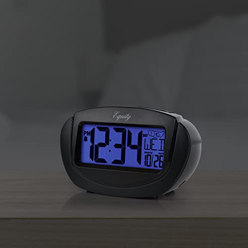Equity By La Crosse 31022 Insta-Set Lcd Alarm Clock, Black #TOP4