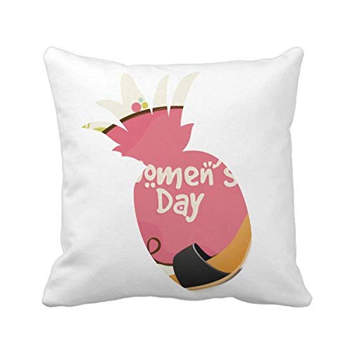 Coussin carré Pineapple décoration salon motif talons hauts original DIY