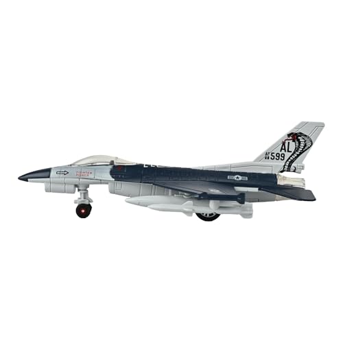 Image of Toys Uncle Diecast Aeroplane Scale Model, (1:400 Fighter Aeroplane with Light and Sound (Type 5))