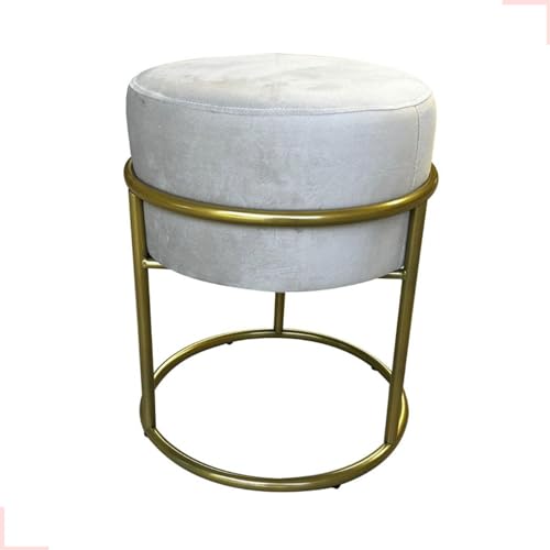 Puff Banqueta Redondo Provador Boutique Camarim Conforto (Bege)