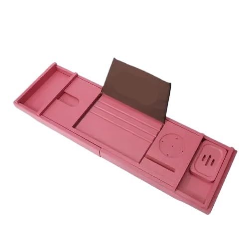 Bandejas Extensibles for bañera, bandejas de Madera for Mesa, Organizador bambú(75-110cm6)
