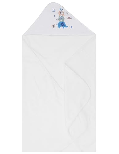 Image of Hooded Baby Towels 3-Pack - Soft Baby Bath Towels with Hood for Newborns & Toddlers, Baby Hooded Towel Set, 30 inch x 26 inch (Little Trunks)
