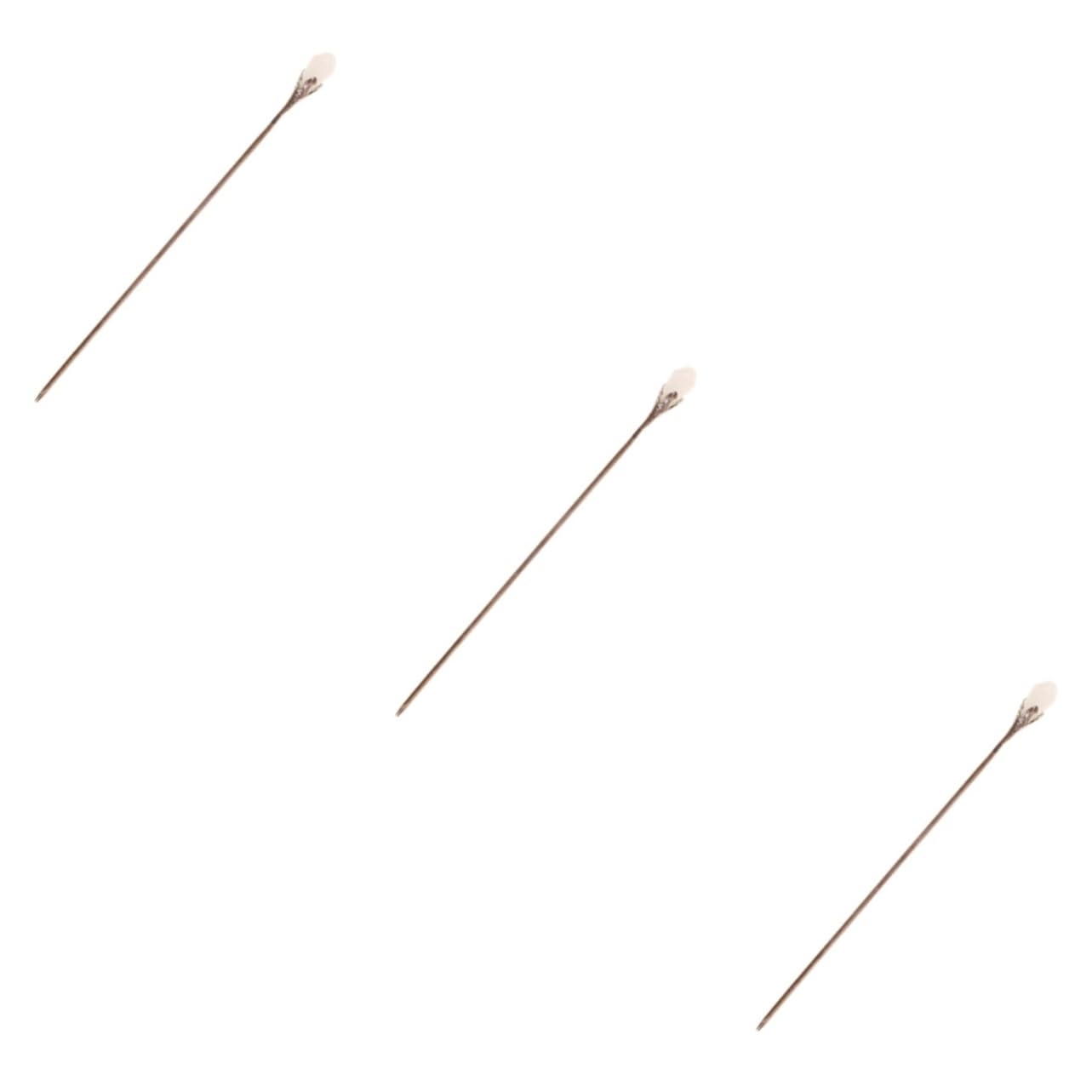 Housoutil 3 Piezas Horquilla Palillos De Pelo Para Niñas Pinzas De Pelo De Metal Palo De Pelo De Las Mujeres Pasadores De Pelo Para Niñas Aleación Jiangnan Perder Cabello