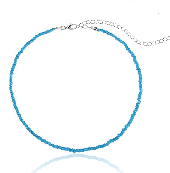 See full amazon price history chart for High Trendz Small Beads Adjustable Beach Colorful Boho Seed Bead Choker Necklace For Women & Girls (Turquoise) High Trendz Small Beads Adjustable Beach Colorful Boho Seed Bead Choker Necklace For Women & Girls (Turquoise) (B0CTFJQNH2) Amazon Price History, Amazon Price Tracker