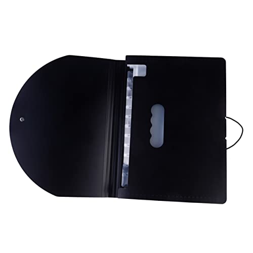 OFFSCH 1 PC Document Holder Black PP Plastic File Organizer with Frosted Texture for Office Use and Stylish Design for Document Storage and Organization