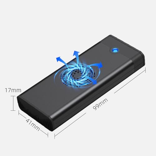 Caja externa SSD M.2 NVME con ventilador y Puerto Type-C miniatura 6
