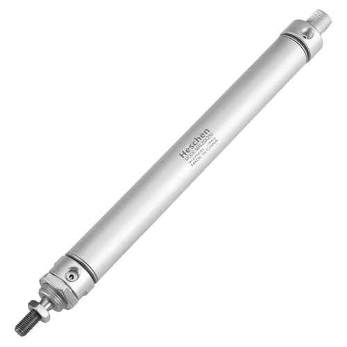 Vérin pneumatique Heschen 25mm double action en alliage haute résistance