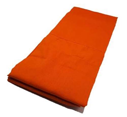 Thai Buddhist Monk Uniform Priest Theravada Traditional Garment Preacher Holy Man Abbot Novice Orange Costume Full Robe Set 7pcs Ordination Asian Men Body Height 6ft (L - Height Taller Than 5.9')