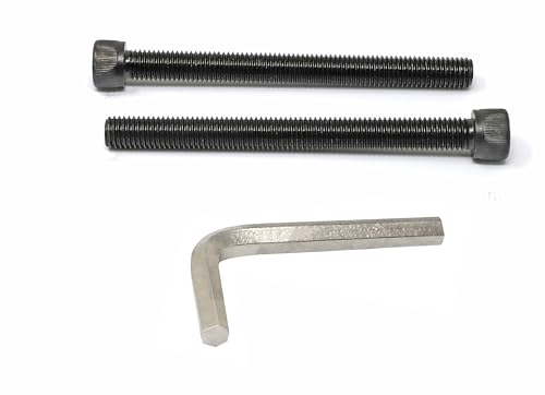 Image of iexcell 2 Pcs M12 x 130mm Thread Pitch 1.75 mm Alloy Steel 12.9 Grade Hex Socket Head Cap Screws Bolts Kit, Black Oxide Finish