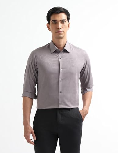 Image of Arrow Newyork Men's Textured Manhattan Slim fit New York Shirt