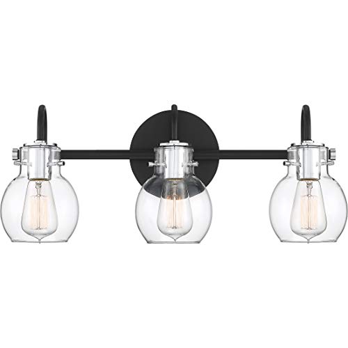 Quoizel Andrews 3-Light Earth Black Vanity Light