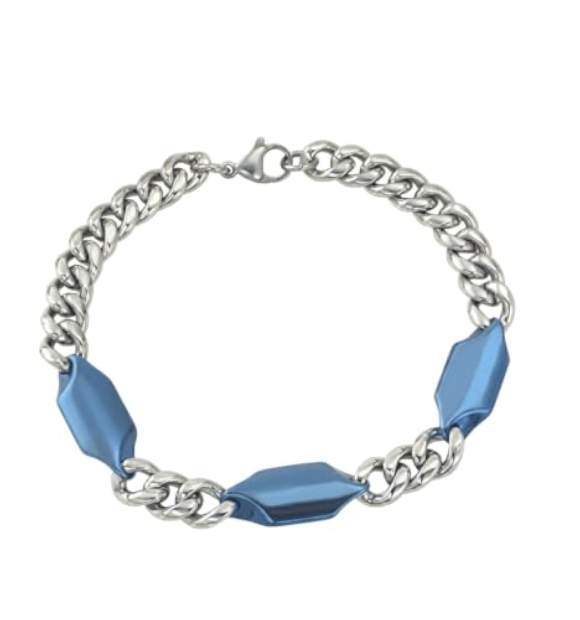 Azure Apex Link Bracelet for Men, Stylish Hand Band Gift