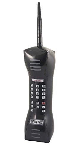 76 cm circa. Henbrandt - Set di 6 telefoni cellulari gonfiabili, grandi anni \'80, 76 cm