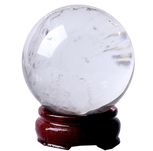 Cristal de roche sphere contre le stress au bureau decoration zen 7cm