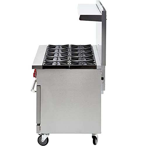 Iron Range Company Ir-10B Commercial Gas Range Ten Burner With Double Oven Base, 60", 130,000 Btu, Stainless Steel #TOP4