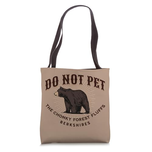 Bolsa tote de recuerdo de Berkshires, Massachusetts, oso negro de Western Mass miniatura 1