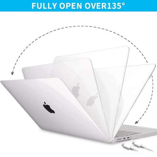 Image of Sounce Laptop Cover 13.6 Inch for MacBook Air M2 M3 Case Cover Laptop Case Compatible with 2022 Release MacBook Air M2 A2681 M3 A3113 Case Waterproof Laptop Protector Hard Case