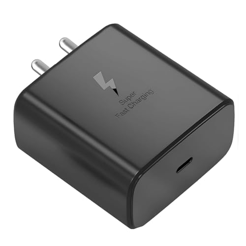 Samsung 45W C-Type Super-Fast Charger Adapter for Samsung Galaxy S25/S25 Plus/S25 Ultra/S24/23/22/21...