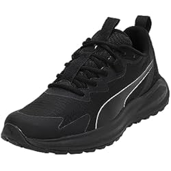 PUMA Twitch Runner Trail, Zapatillas de Running de competición Unisex Adulto, Black Cool Mid Gray, 42 EU