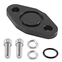 Gorise Block Off Plate EngineDelete Block Off Plate 1.8T Motor Sai Billet Aluminium Auspuffzubehör Passend für Mk4 B5 B6
