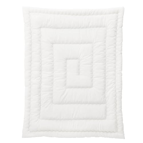 西川(Nishikawa) ベビー うずまきキルト 掛けふとん 洗濯機で洗える わた切れと片よりを防ぐ特殊キルト 日本製 厚手 ベビーホーム BH01 ホワイト 151210010700