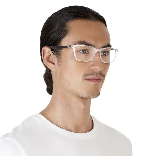 Image of Ray-Ban Unisex Clear Lens Square Frames - 0RX7047