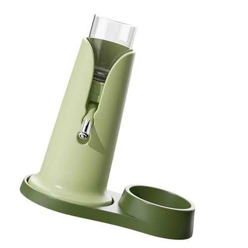 Bothyi Hamster Kettle Cage Dispenser Convenience Hygienic Hamster Water Bottle with Stand Pet Automatic Drinking Feeder for Squirrel, Green