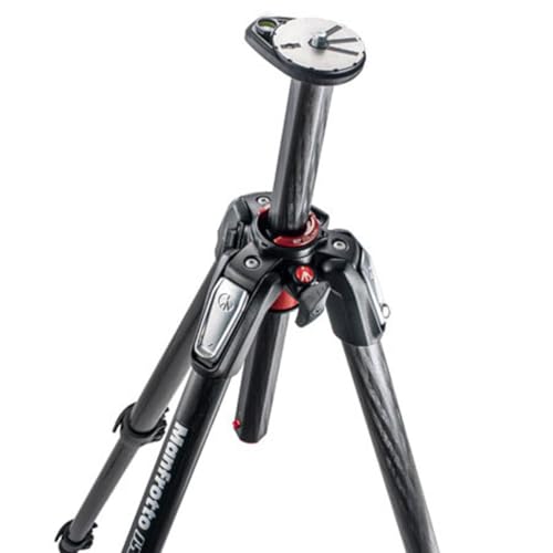 Image of Manfrotto MT055CXPRO3 055 Carbon Fiber 3-Section Tripod with Horizontal Column (Black)