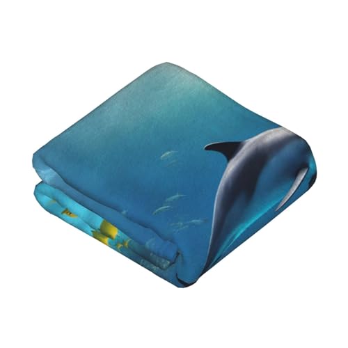 Couverture sous-marine poisson grand plaid chaud durable lit - 3
