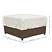 Amazon Basics Ottoman Outdoor Patio Furniture Cover, Medium, Beige / Tan, 25.5