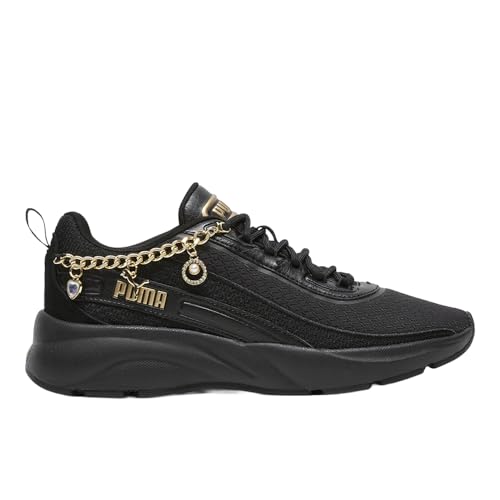 PUMA Womens Softride Cyra Bling Ring Lace Up Sneakers Shoes Casual - Black - Size 5.5 M - image 1