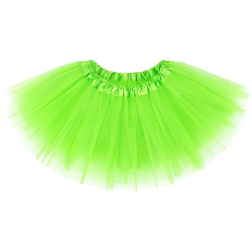 Sarfel Neon Tutu Adult Tutu Skirt Lime Green Tutus Skirts for Women Lime Green Skirt Halloween Costume Neon Women Fairy Skirts