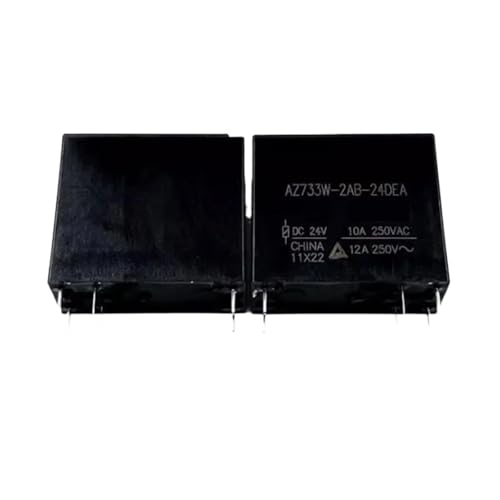 Relais compact AZ733W-2AB-24DEA à 6 broches, commutation stable 24V 10A