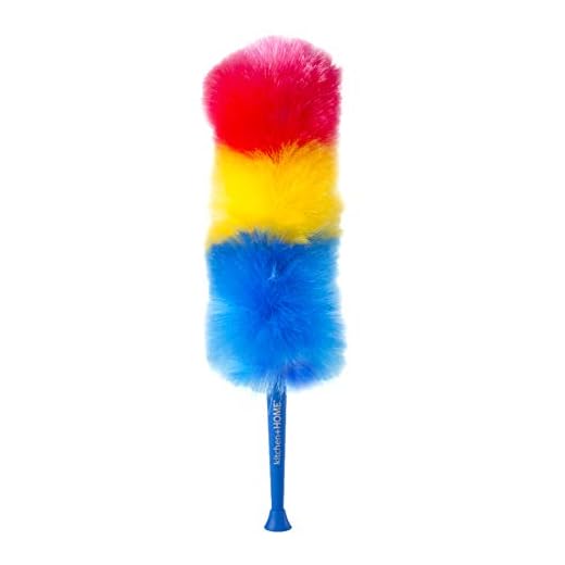 Kitchen + Home 23” inch Rainbow Static Duster - Electrostatic Feather Duster Attracts dust Like a Magnet!