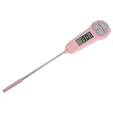 HOLIDYOYO Digital Meat Thermometer for Food Cooking Waterproof Instant Read Food Thermometer Long Probe with Meat Temp Guide for Cooking Grilling Kitchen Gadgets Pink