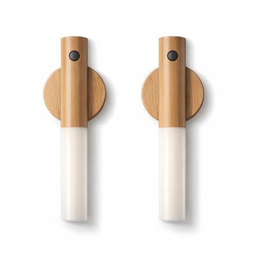 Kit 2 Luminárias - LED Recarregável com Sensor de Movimento Magnética – Luz Bastão